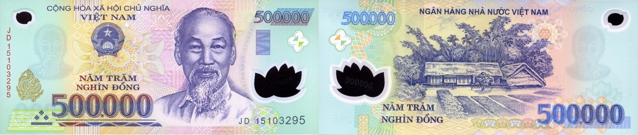 Vietnam 500.000 Dong (20)15 - Polymer - unc / GEM UNC | MA-Shops