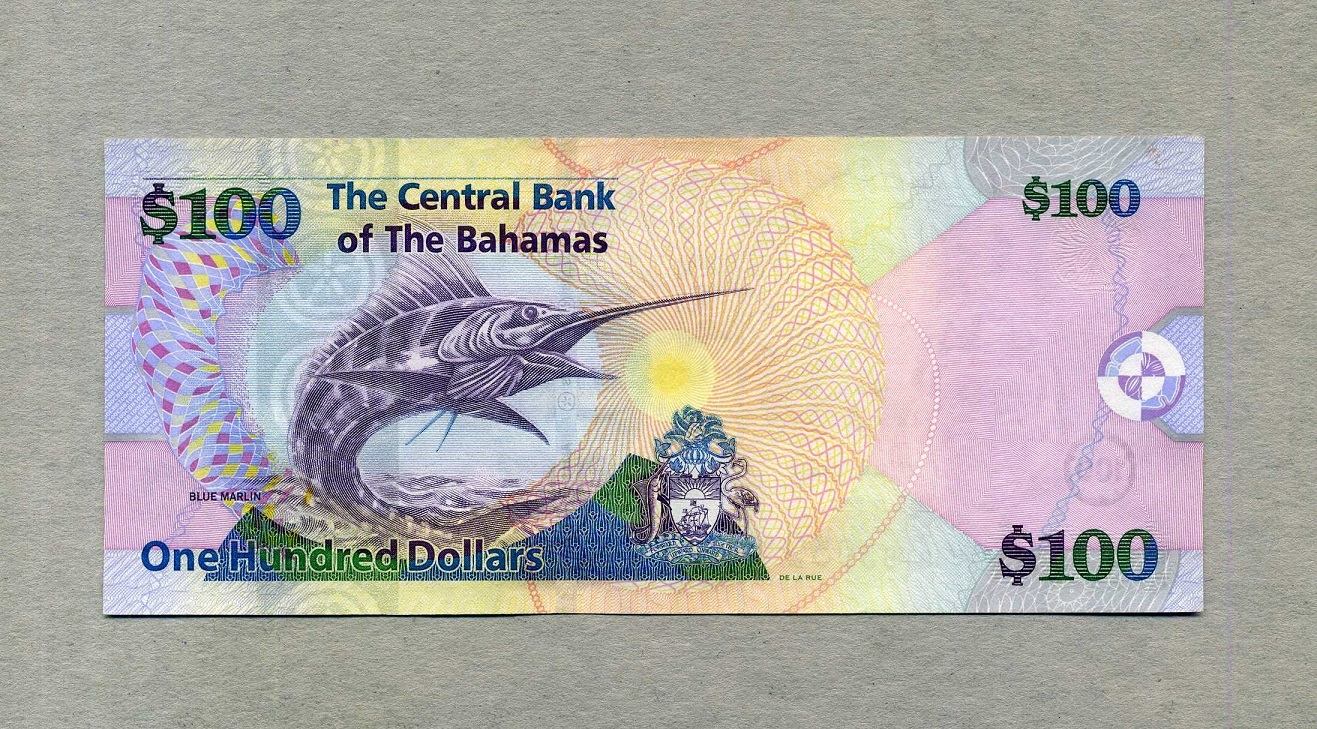 UNC > Colorful Bahamas Pick 76 100 dollars 2009 QEII 