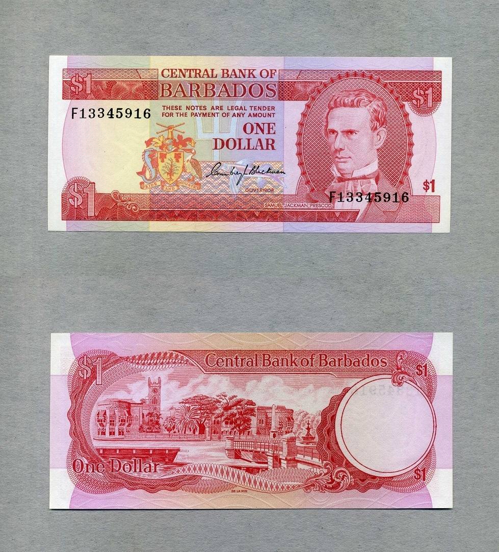 Barbados 1 Dollar (1973) P.29a unc / GEM UNC | MA-Shops