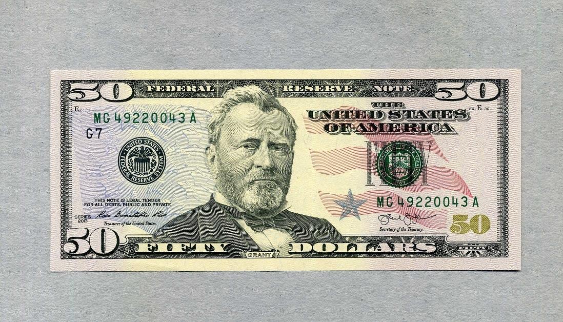 Printable High Resolution 50 Dollar Bill
