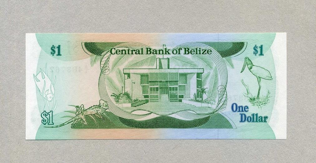 UNC Belize 1 Dollar P.43 1983