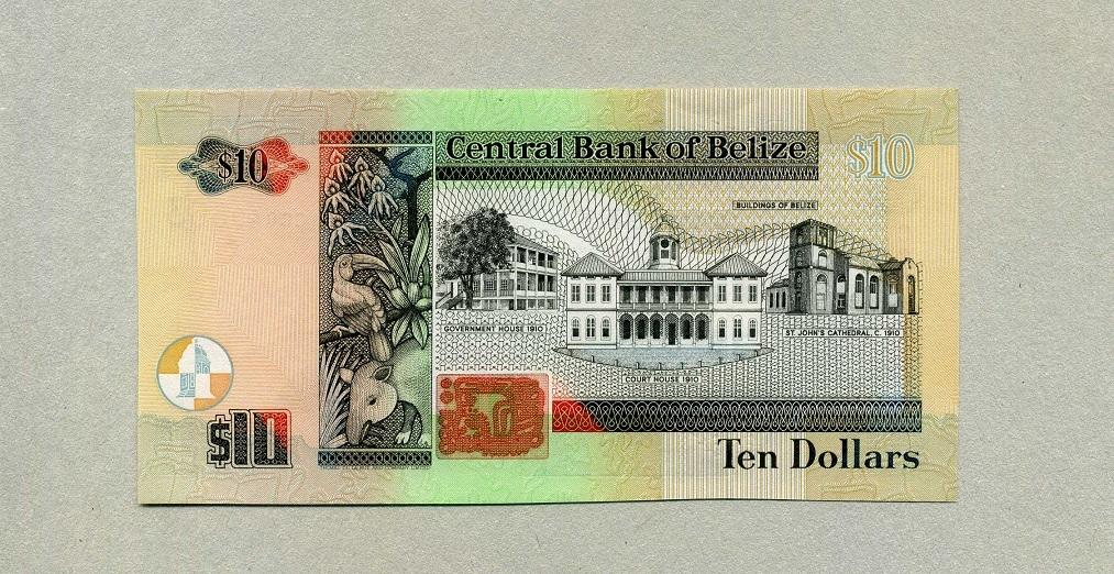 Belize 10 Dollars Jan.2001 P.62b unc / GEM UNC | MA-Shops