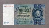 100 Reichsmark 1935 Deutsche Rentenbank Ros.176a/Q 1