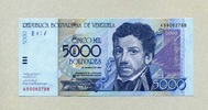 Venezuela 5.000 Bolivares P.84a -