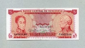Venezuela 5 Bolivares P.50h -