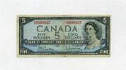 Canada 5 Dollars 1954 P.77b - Otter Falls am Alaska Highway - F - 18.48 US$  +  11.55 US$ shipping