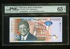1.000 Rupees 2010 Mauritius -  PMG - unc/kassenfrisch