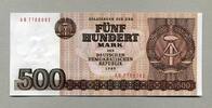 Staatsbank der DDR 1971-1989 500 Mark 1985 -Staatswappen der DDR,Hammer ... 15.01 US$  +  11.55 US$ shipping