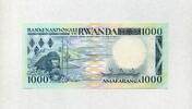Rwanda 1.000 Francs 01.1.1988 P.21a - Gorillas - See - T&auml;nzer - unc/kass... 6.74 US$  +  11.61 US$ shipping