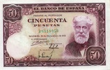 Spanien 50 Pestas 31.12.1951 P.141a unc / GEM UNC