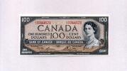 Canada 100 Dollars 1954 P.82c - Canadian Bank Note Company - Elizabeth I... 369.51 US$  +  11.55 US$ shipping