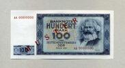 100 Mark 1964 DEUTSCHE NOTENBANK - Muster Note - unc/kassenfrisch