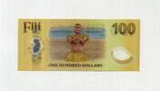 Fiji-Insel 100 Dollars P.129 - Neuste Polymerausgabe - Nanai Fidschi-Zikade - Tu Yaqona - -