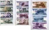 Korea Nord Set (10 Banknoten) - 5 - 5.000 Won - 100 Jahre Kim Il Sung - SPECIMEN-Set - -