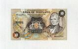 Bank of Scotland 10 Pounds 31.10.1990 P.113d - Sir Walter Scott - VF 55.43 US$  +  11.55 US$ shipping