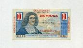 GUADELOUPE 10 Francs ND 1947-1949 P.32 - Caisse Centrale de la France d'... 69.69 US$  +  11.61 US$ shipping