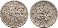 Czechoslovakia 50 Halier ČSR 50 haléř 1927 R -