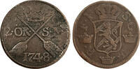 SWEDEN 2 ÖRE 2 ÖRE 1748, Frederick I -