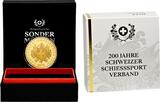 50 Franken 2024 50 Fr. 200 Jahre Schweizer Schiesssportverband inkl. Originaletui und Zertifikat Proof