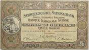 Schweiz 5 Franken Note Typ Wilhelm Tell -