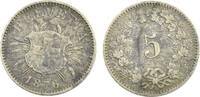 5 Rappen 1876 Schweiz  ss