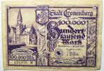 Deutschland 100000 Mark Inflation Notgeld Stadt Cronenberg 1.8.1923 -