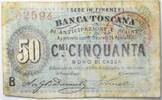 Italien 50 Centesimi Banca Toscana Bono di Cassa -