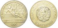 Bulgarien 2 Leva 1987 Olympische Winterspiele 1988 in Calgary -