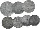 Belgien & Tschechoslowakei Lot 7 Münzen Lot - Belgien + Tschechoslowakei besetzte Gebiete 1 + 2 WK -