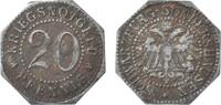 Deutschland 20 Pfenning Notmünze, Kriegsnotgeld - Schwarzburg-Sondershausen -