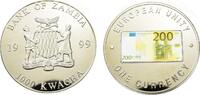 Sambia 1000 Kwacha 200 EURO EUROPEAN UNITY ONE CURRENCY -