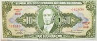 Brasilien 10 Cruzeiros Überdruck 1 Centavo -