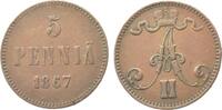 Finnland 5 Penniä Nicholas II von Rußland -