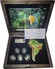 50 Francs 2020 Burundi Münzset *Big 5 Südamerika* 5 Goldmünzen Box & Zertifikat PP