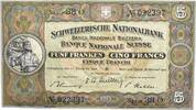 Schweiz 5 Franken Swiss National Bank (Schweizerische Nationalbank) 16.10.1947 -