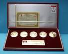 China Maskottchen Medaillen Proof Set Olympiade Peking 2008 in Box PP