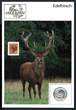 Schweiz Medaillenblatt Tiere der Heimat Edelhirsch Medaille Feinsilber
