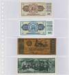 Lindner Klarsichthüllen mit 4 Streifen für Banknoten 852P (10er Pack) Neu