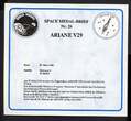 Bund 1989 Space Medal-Brief Nr. 26, Ariane V29, JC-SAT 1 MOP-1