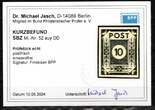 SBZ Ost-Sachsen MiNr. 52 a uy DD postfrisch Kurzbefund Jasch MiNr. 52 a uy DD Kurzbefund Jasch