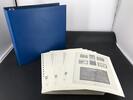 Lindner T- Blankoblätter 3 Streifen o.E. 100 Bl. & 1 Ringbinder neuwertig -