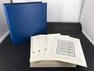 Lindner T- Blankoblätter 4 Streifen o.E. 100 Bl. & 1 Ringbinder neuwertig -