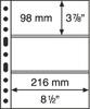 Leuchtturm Hüllen Schwarz Grande 3S (5er Pack) 305160 Neu -