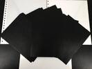 Lindner Beschriftungsblätter Schwarz Format 249 x 183mm, 802002 (100er Pack) Neu -