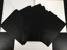 Lindner Beschriftungsblätter Schwarz Format 249 x 215mm, 802014 (100er Pack) Neu -