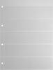 Kobra Einsteckblätter Klar E15 mit 5 Streifen (10er Pack) Neu -