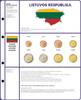 Lindner Vordruckblatt Euro Collection 8450-22 Litauen Neu -