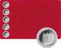 Lindner Münztableau für 35 Münzen bis 39 mm Ø - Rot 2329-35 Neu -
