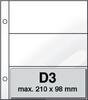 DAVO Blätter D3 (3 Taschen) DV27303, 10 Stück Neu -
