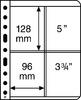 Leuchtturm Hüllen Schwarz Vario 2ST (5er Pack) 336261 Neu -